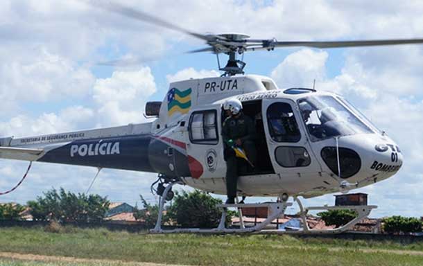 Segurança: Helicóptero da PM fará patrulhamento de rotina em Estância