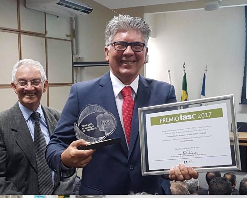 Sulgipe é eleita pela 11° vez com o prêmio IASC 2017 - Índice ANEEL de Satisfação do Consumidor 