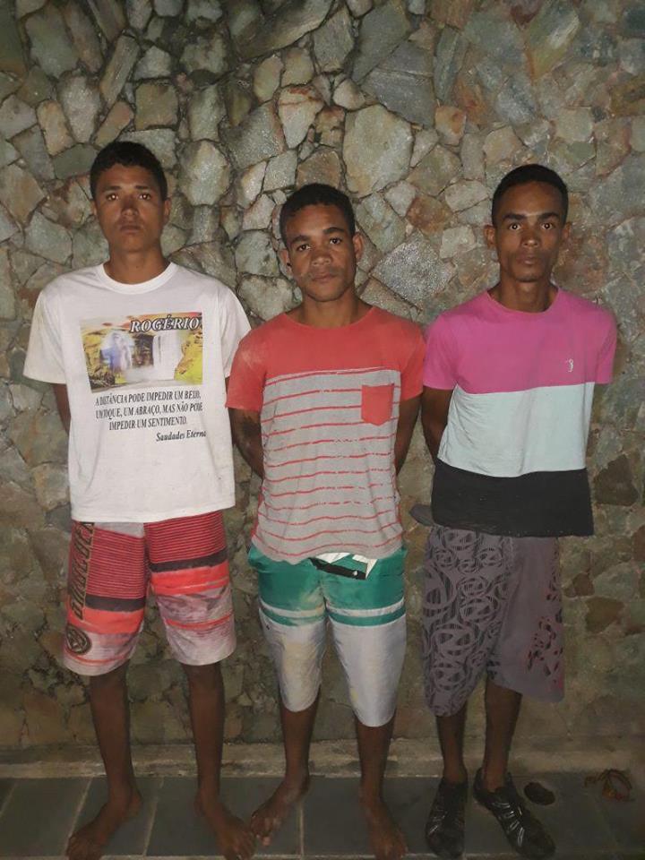 Polícia Civil de Estância prende em flagrante três traficantes no Povoado Biribinha