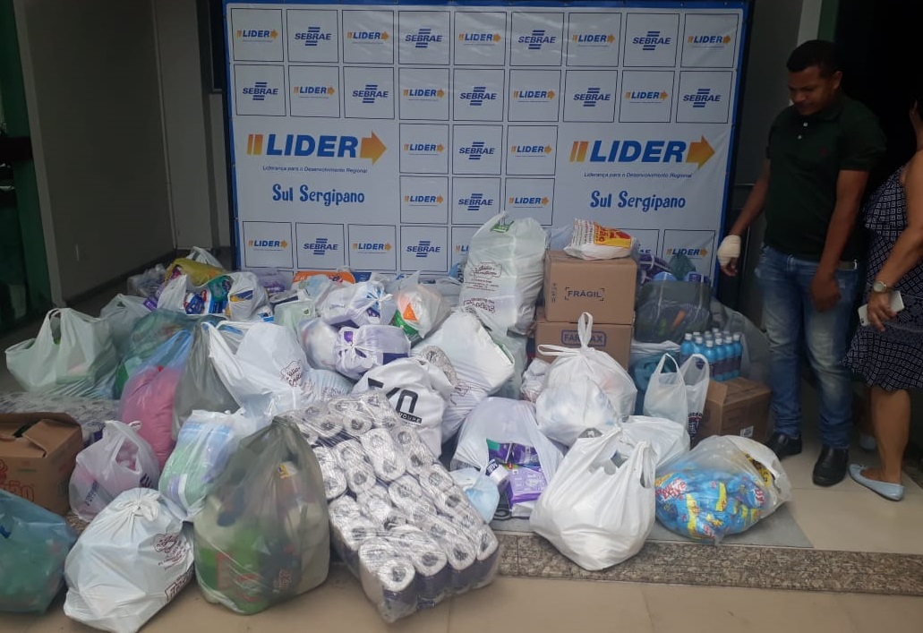 Amparo de Maria recebe doação de produtos do Programa LÍDER desenvolvido pelo SEBRAE
