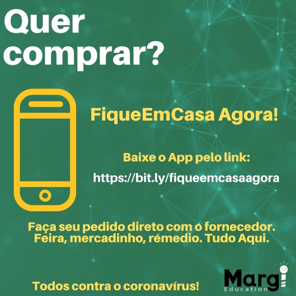 ESTÂNCIA: Margi Sistemas lança aplicativo de compras "FIQUE EM CASA AGORA".
