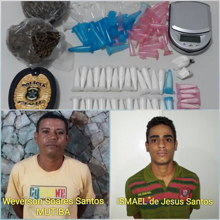 Polícia Civil prende traficantes de drogas em Estância